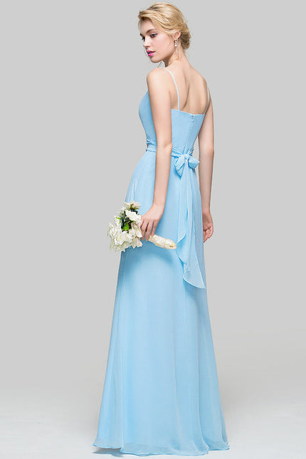 Robe De Demoiselle D'Honneur Bleu Pastel - gallery 8