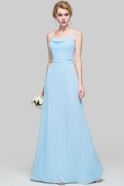 Robe De Demoiselle D'Honneur Bleu Pastel - gallery 6