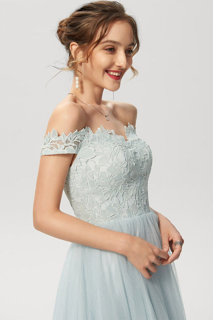 Robe De Demoiselle D'Honneur Bleu Pastel - gallery 5