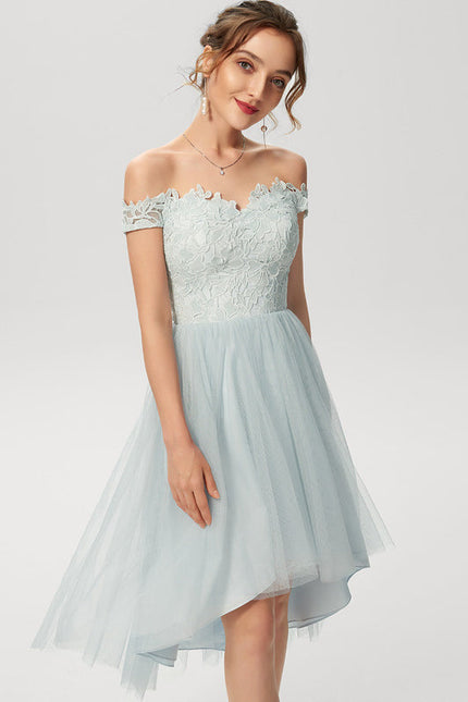 Robe De Demoiselle D'Honneur Bleu Pastel - gallery 3