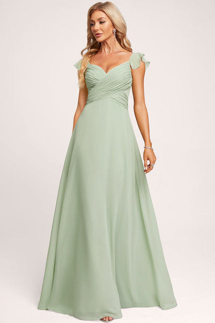 Robe Pastel Rose Demoiselle D'Honneur Élégante - gallery 3