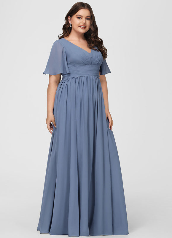 Robe Pastel Rose Demoiselle D'Honneur Élégante - gallery 6