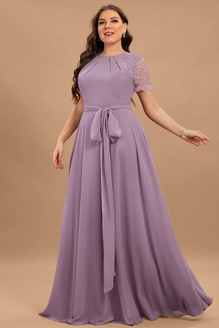 Robe Pastel Rose Demoiselle D'Honneur Élégante - gallery 5