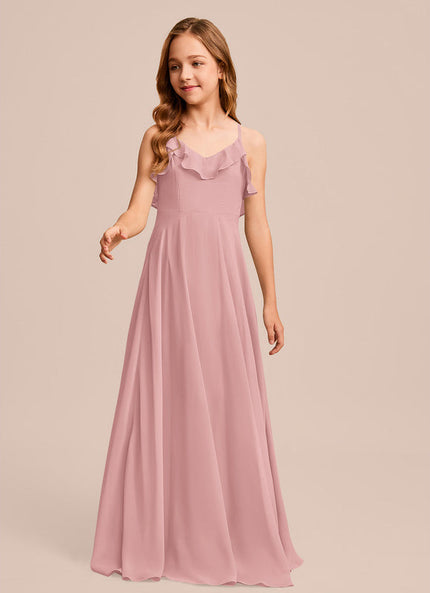 Robe Pastel Verte Col V Longueur Maxi