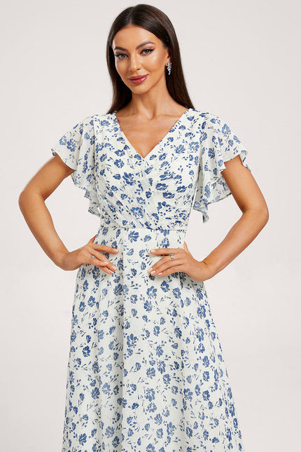 Robe Pastel Rose Demoiselle D'Honneur Élégante - gallery 1