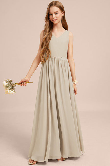 Robe Pastel Verte Mousseline Demoiselle D'Honneur