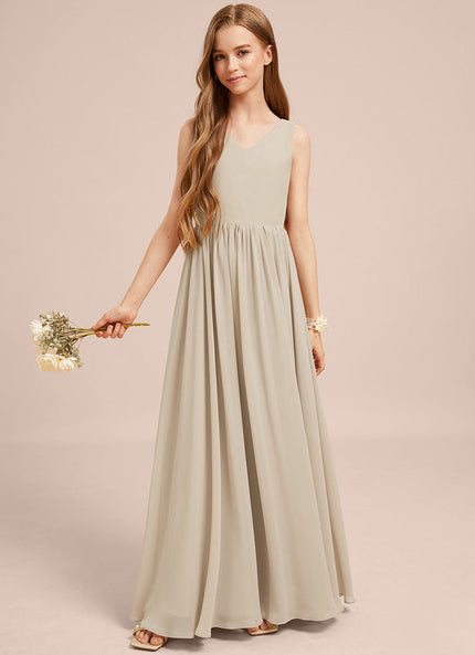 Robe Pastel Verte Mousseline Demoiselle D'Honneur