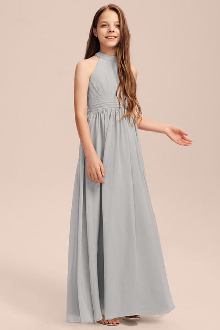Robe Pastel Rose Demoiselle D'Honneur Trapèze - gallery 3