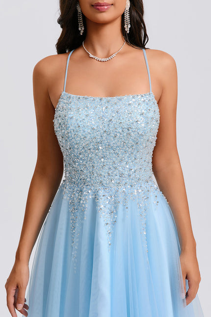 Robe Bleu Pastel Demoiselle D'Honneur - gallery 3