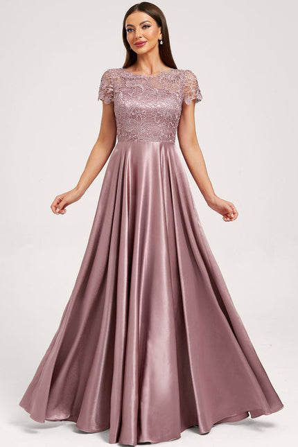 Robe Pastel Rose Demoiselle D'Honneur Satin - gallery 3