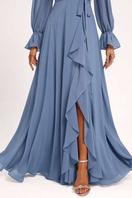 Robe Pastel Rose Demoiselle D'Honneur Élégante - gallery 2