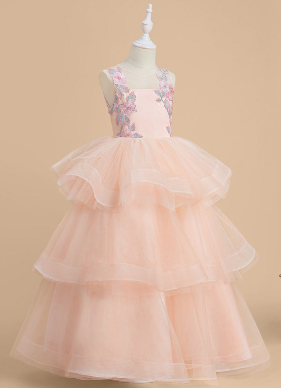 Robe Pastel Rose Princesse Tulle Mariage - gallery 3