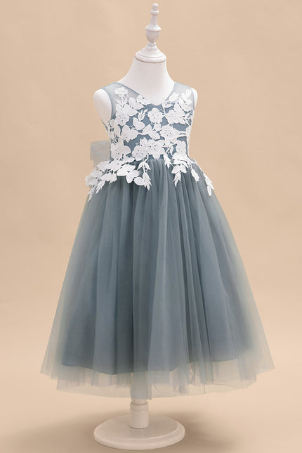Robe Pastel Demoiselle D'Honneur Bleu Canard - gallery 1