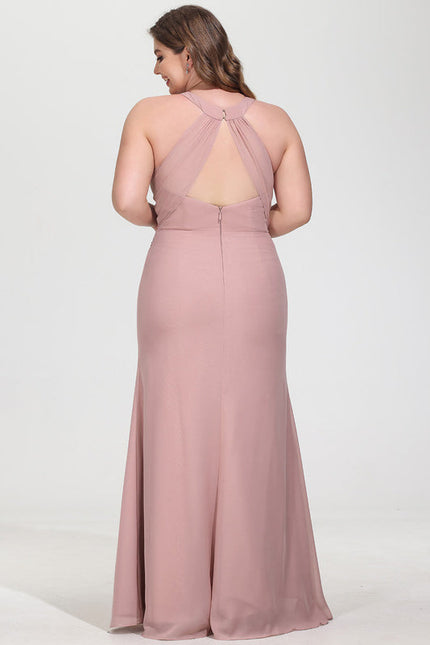 Robe Pastel Rose Demoiselle D'Honneur Élégante - gallery 8
