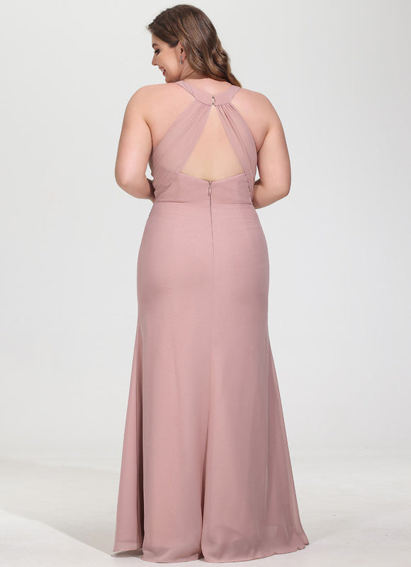 Robe Pastel Rose Demoiselle D'Honneur Élégante - gallery 8
