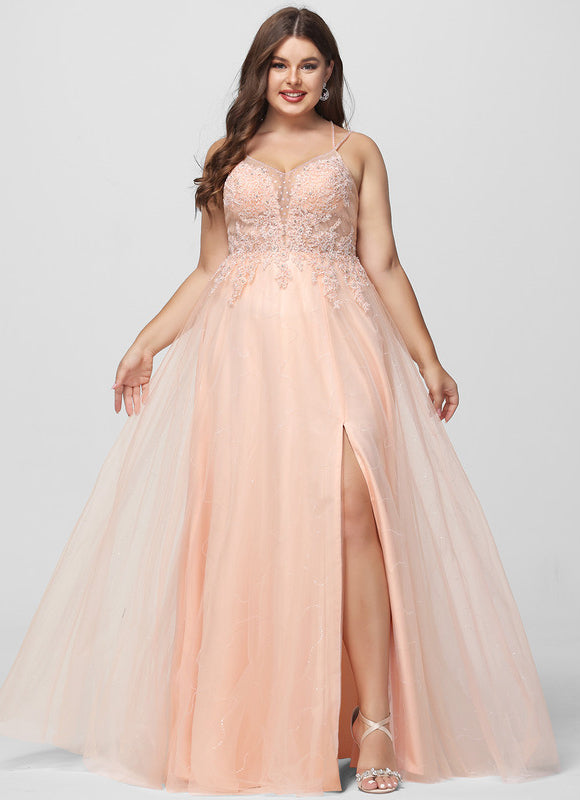 Robe Pastel Rose Dentelle Soirée Élégante - gallery 5