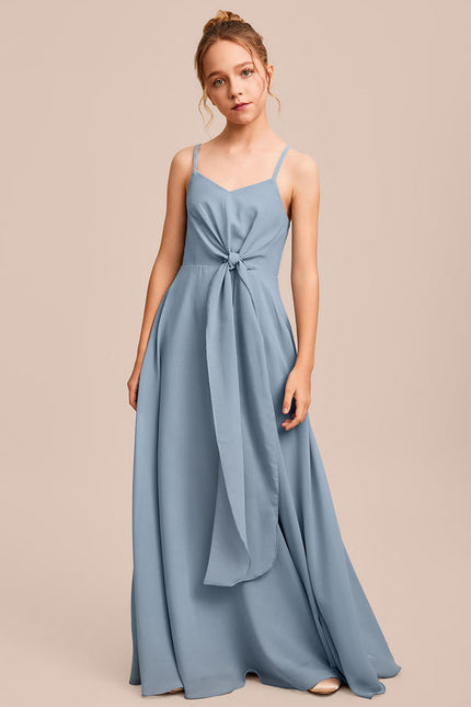 Robe Pastel Verte Col V Longueur Maxi