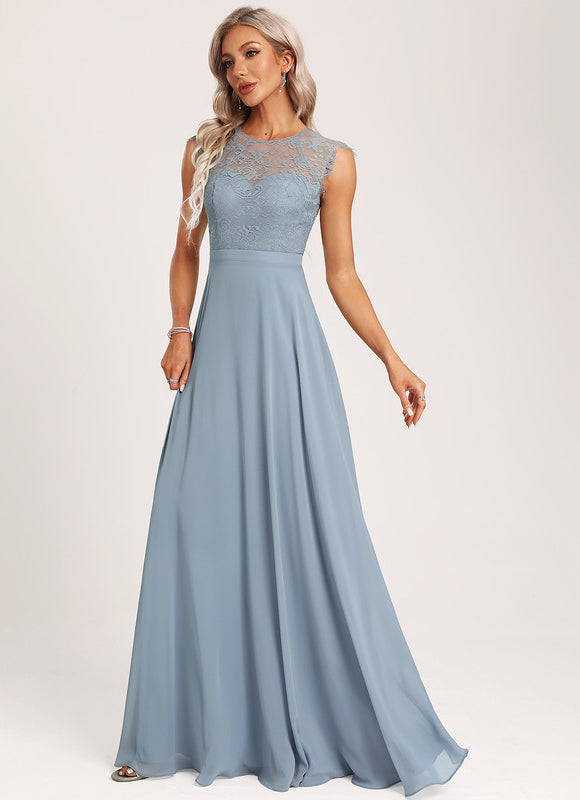 Robe Pastel Bleu Bonbon Demoiselle D'Honneur Élégante - gallery 5