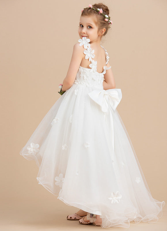 Robe Pastel Demoiselle D'Honneur Blanche  - gallery 1
