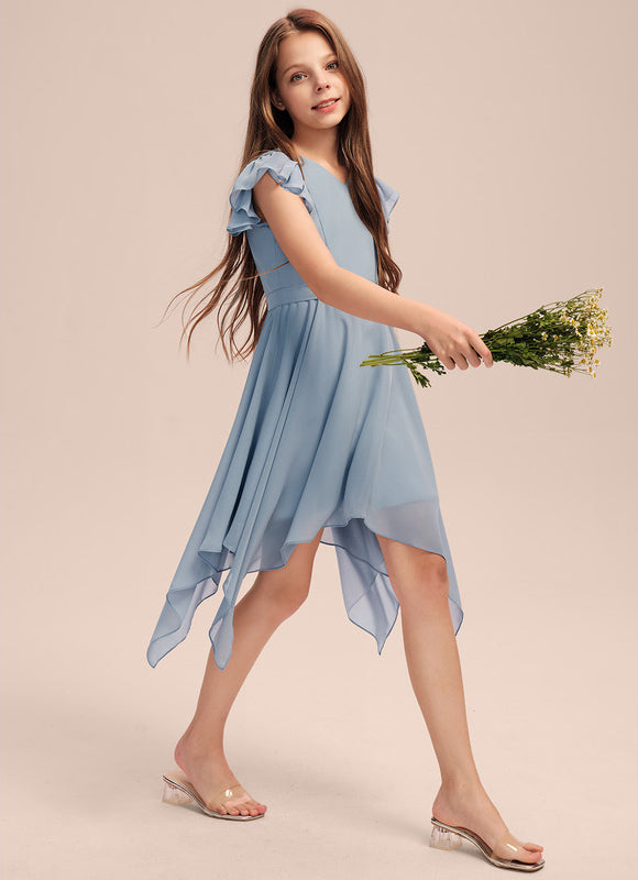 Robe Pastel Demoiselle D'Honneur Bleu Ciel - gallery 3