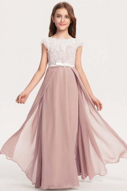 Robe Pastel Rose Demoiselle D'Honneur Élégante - gallery 1