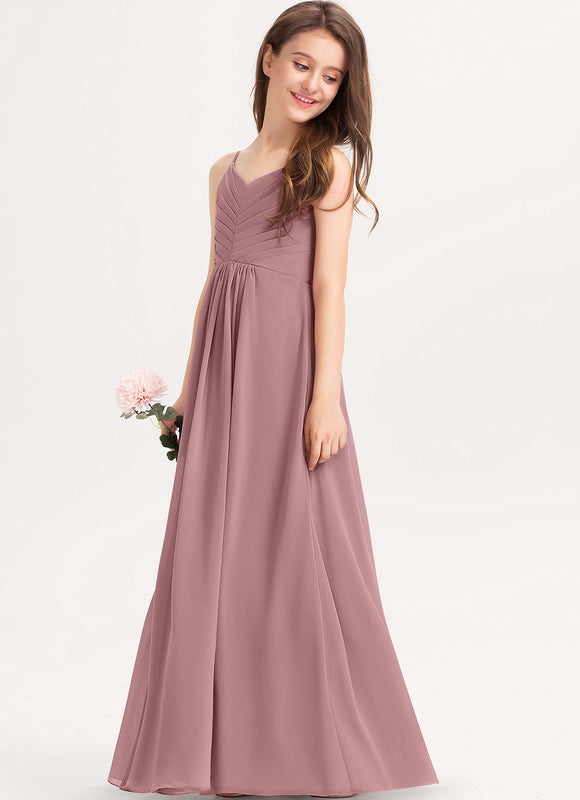 Robe Pastel Verte Col V Longueur Maxi - gallery 3