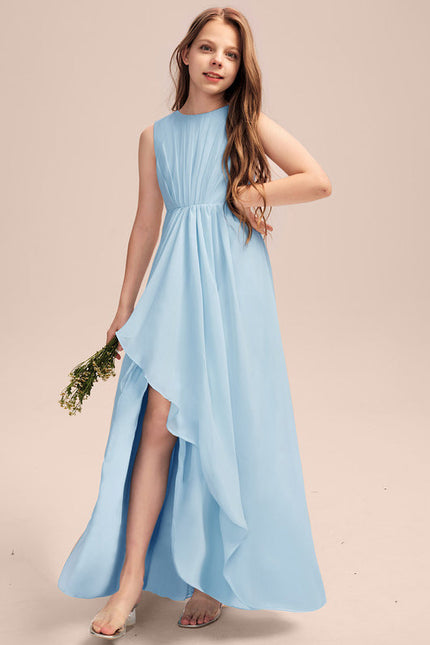 Robe Pastel Rose Demoiselle D'Honneur Volants - gallery 1