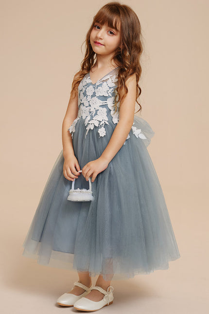 Robe Pastel Demoiselle D'Honneur Bleu Canard - gallery 9