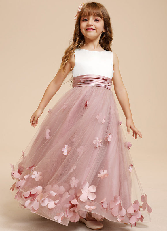Robe Pastel Rose Fille Mariage Florale - gallery 7