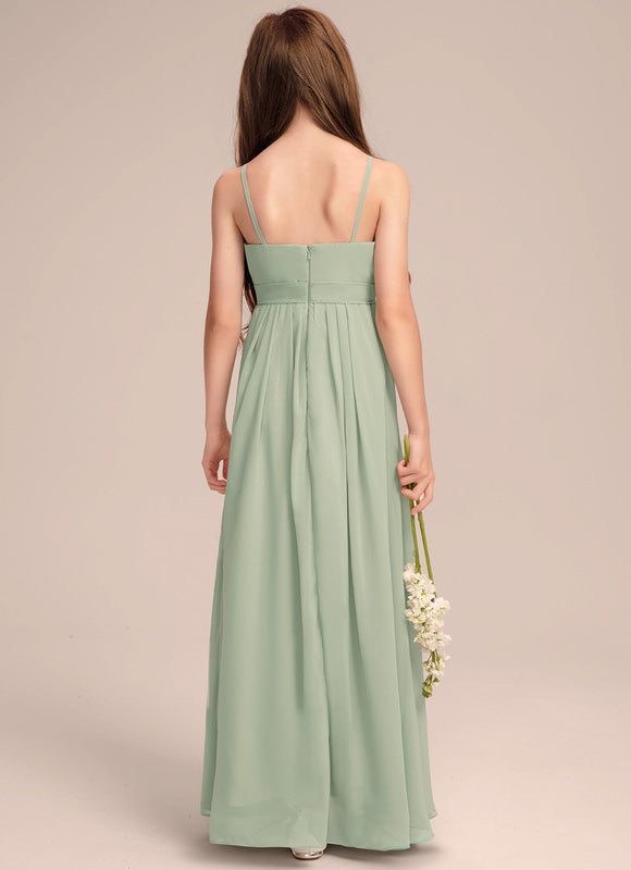 Robe Pastel Rose Demoiselle D'Honneur Volants - gallery 5