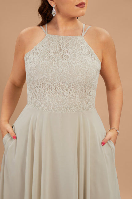 Robe Pastel Rose Demoiselle D'Honneur Élégante - gallery 8