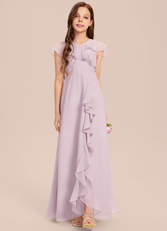 Robe Pastel Demoiselle D'Honneur Bleu Clair - gallery 1
