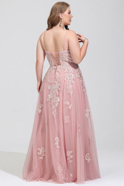 Robe Pastel Rose Longue À Paillettes - gallery 5