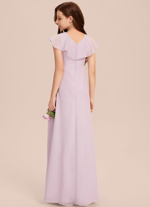 Robe Pastel Demoiselle D'Honneur Bleu Clair - gallery 4