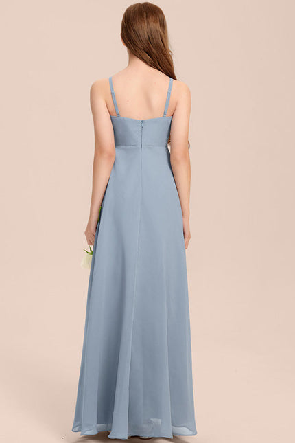 Robe Pastel Verte Col V Longueur Maxi - gallery 3