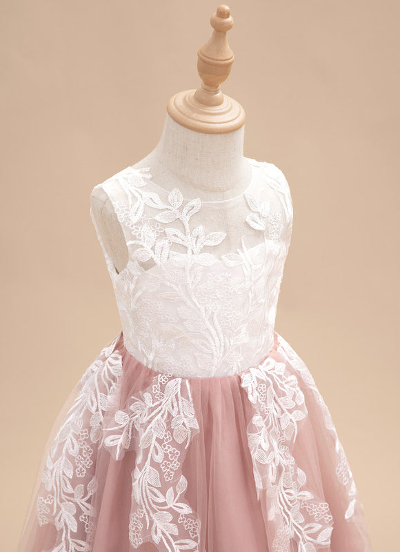 Robe Pastel Blanche Fille Mariage Fleurs - gallery 6