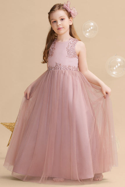 Robe Pastel Rose Demoiselle D'Honneur Élégante - gallery 4