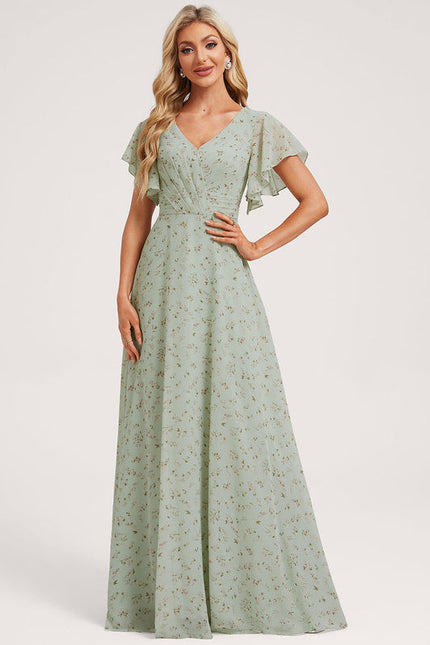Robe Pastel Rose Demoiselle D'Honneur Élégante - gallery 1