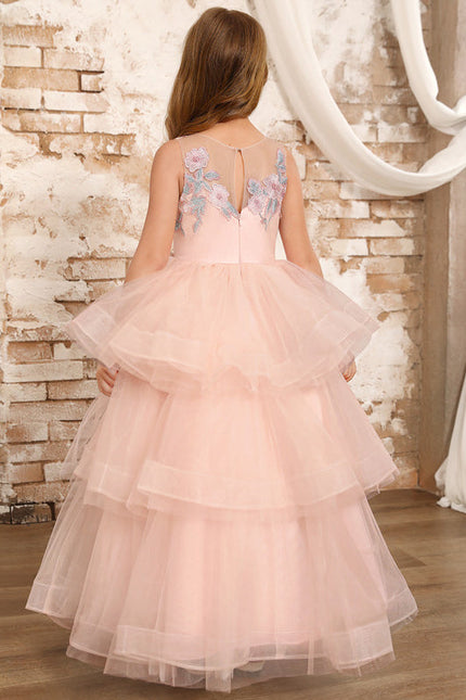 Robe Pastel Rose Princesse Tulle Mariage - gallery 4