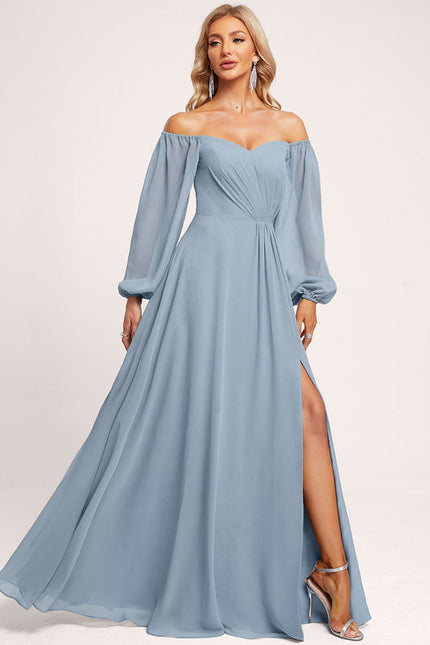 Robe Pastel Rose Décolleté Épaule Dénudée - gallery 2