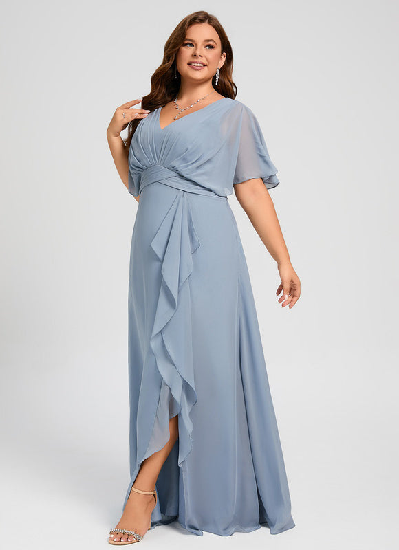 Robe Pastel Rose Demoiselle D'Honneur Élégante - gallery 8