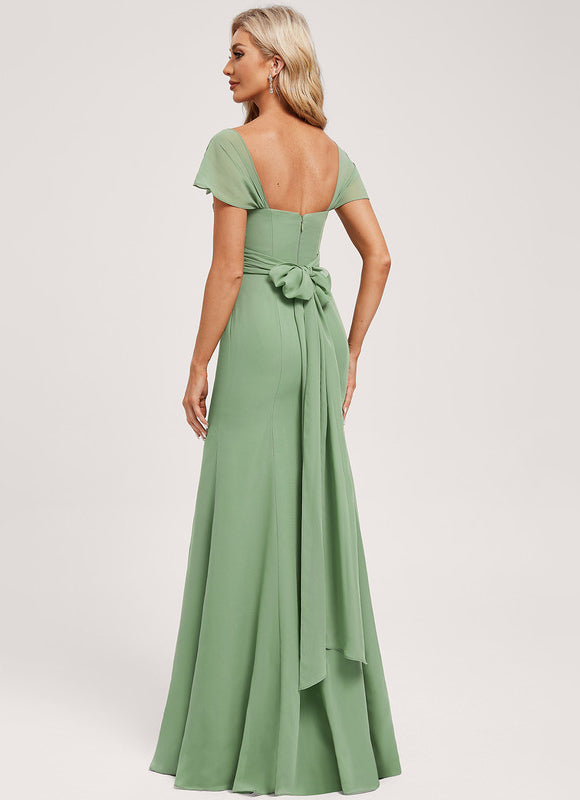 Robe Demoiselle D'Honneur Vert Pastel - gallery 8