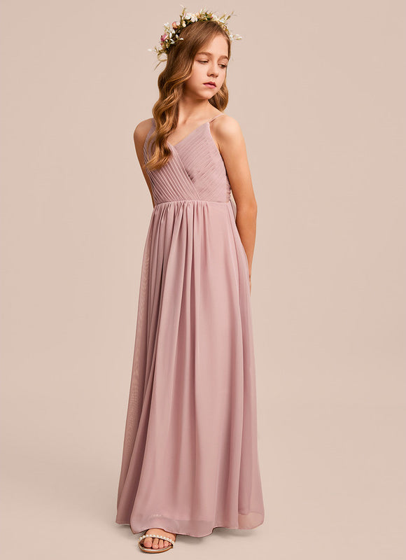 Robe Pastel Verte Col V Longueur Maxi - gallery 2