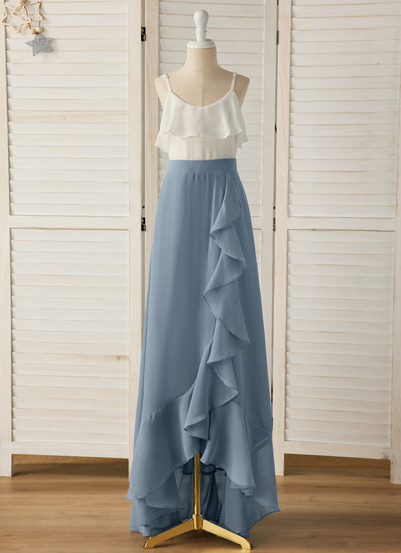 Robe Pastel Demoiselle D'Honneur Bleu Clair - gallery 6