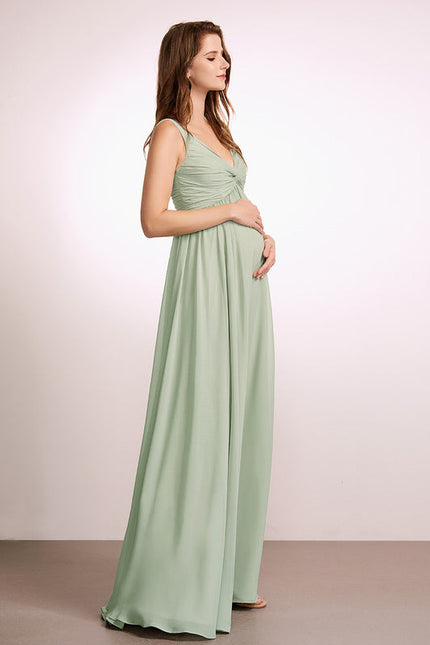 Robe Pastel Rose Demoiselle D'Honneur Volants - gallery 4