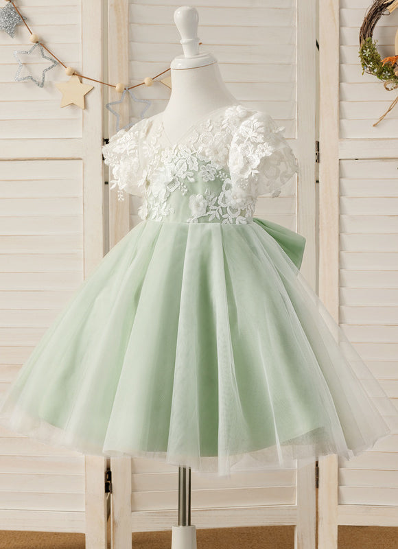 Robe Pastel Verte Dentelle Demoiselle D'Honneur - gallery 6