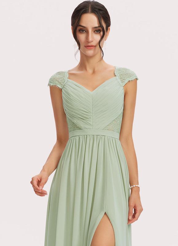 Robe Pastel Rose Demoiselle D'Honneur Élégante - gallery 4