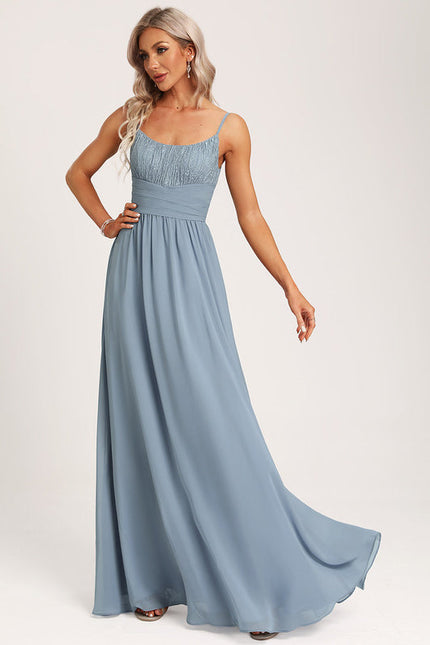Robe Pastel Rose Demoiselle D'Honneur Élégante - gallery 1