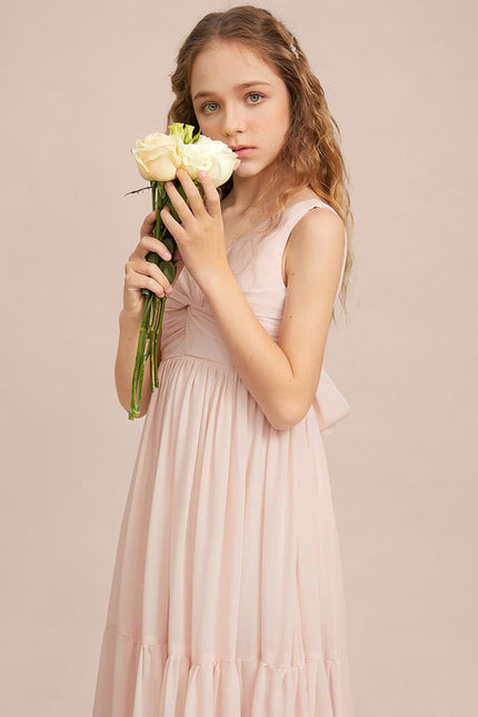 Robe Pastel Verte Col V Longueur Maxi - gallery 1