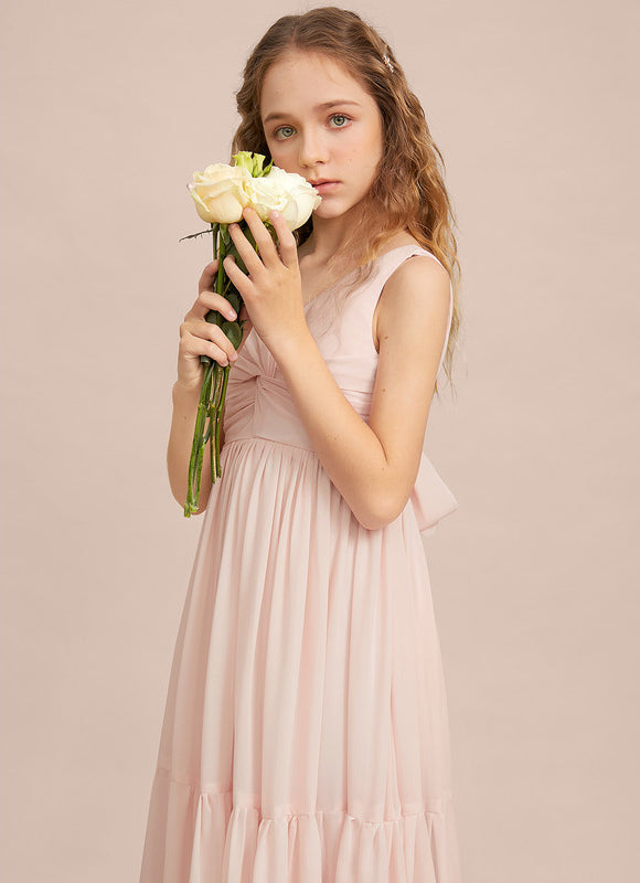 Robe Pastel Verte Col V Longueur Maxi - gallery 1